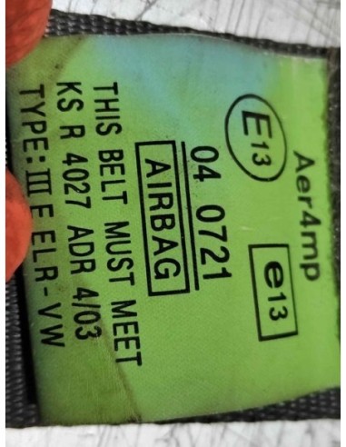 CINTURON SEGURIDAD DELANTERO DERECHO SSANGYONG...