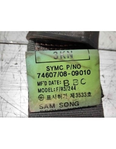 CINTURON SEGURIDAD DELANTERO DERECHO SSANGYONG...