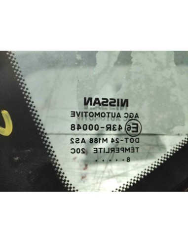 LUNA CUSTODIA TRASERA DERECHA NISSAN QASHQAI...