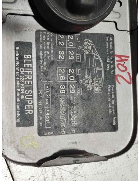TAPA EXTERIOR COMBUSTIBLE MERCEDES-BENZ CLASE A (BM 168) - 273775