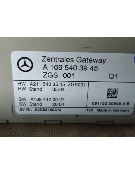 MODULO ELECTRONICO MERCEDES-BENZ CLASE A (BM 169) - 134249