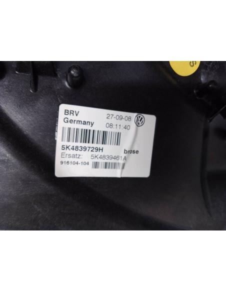 ELEVALUNAS TRASERO IZQUIERDO VOLKSWAGEN GOLF VI (5K1)(10 2008) - 112146
