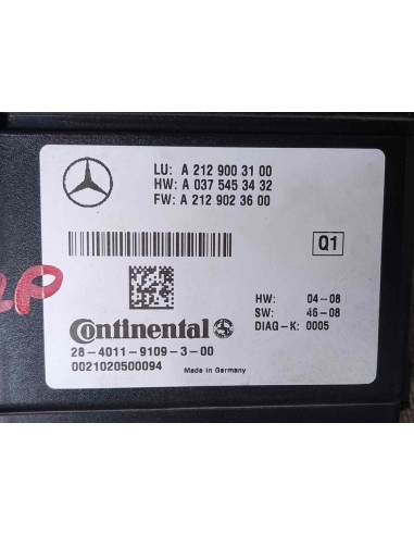 MODULO ELECTRONICO MERCEDES-BENZ CLASE S (BM...