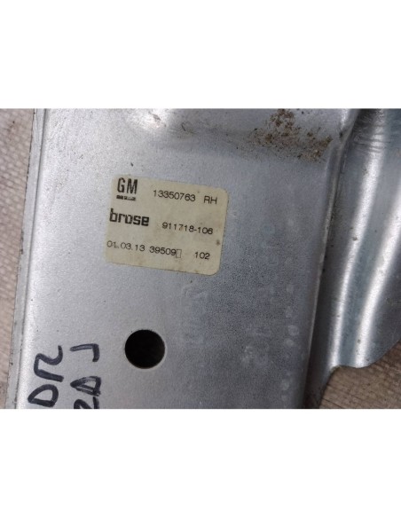 ELEVALUNAS TRASERO DERECHO OPEL ASTRA J BERLINA 5P - 95235