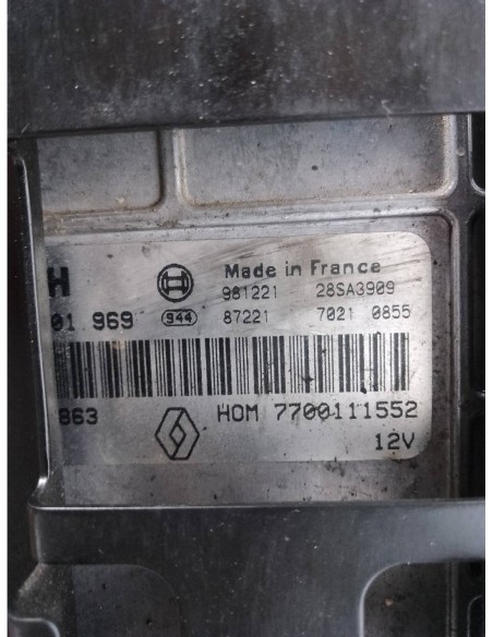 CENTRALITA MOTOR UCE RENAULT MEGANE I BERL / BERL  CON PORTÓN (BA0) - 96469