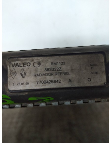 RADIADOR AGUA RENAULT MEGANE I BERL / BERL  CON PORTÓN (BA0) - 96520