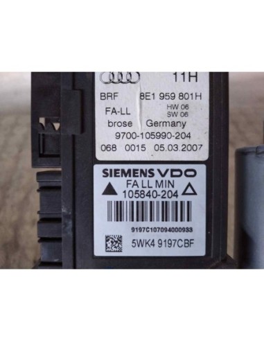 MOTOR ELEVALUNAS DELANTERO IZQUIERDO AUDI A4...