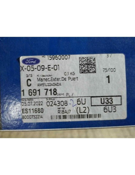 MANETA EXTERIOR DELANTERA DERECHA FORD GRAND TOURNEO CONNECT - 141247