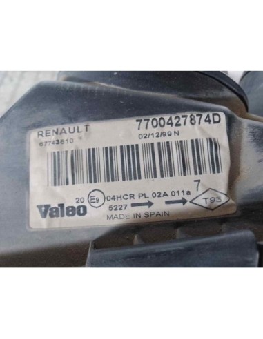 FARO IZQUIERDO RENAULT MEGANE I FASE 2 BERLINA...