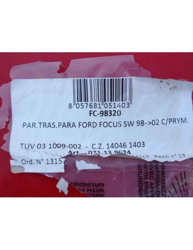 PARAGOLPES TRASERO FORD FOCUS BERLINA (CAK) -...