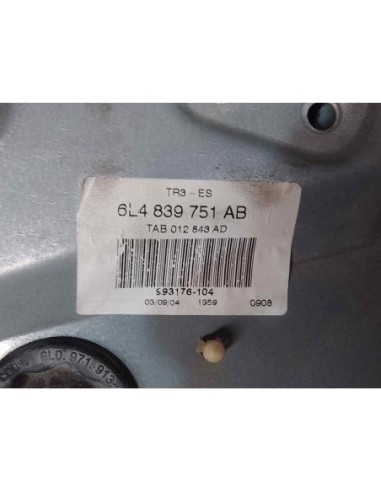ELEVALUNAS TRASERO IZQUIERDO SEAT IBIZA (6L1) -...