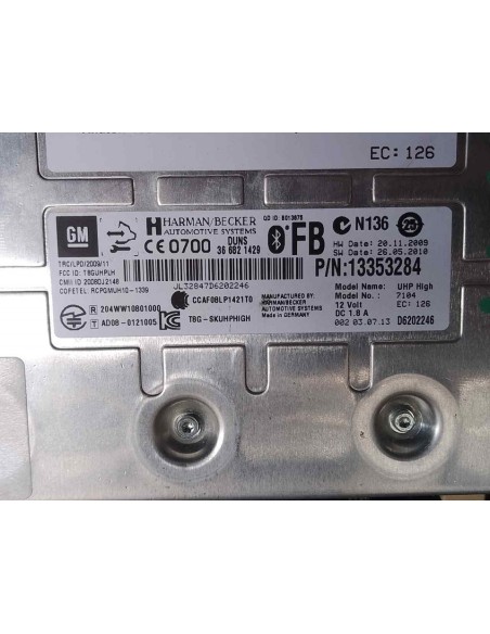 MODULO ELECTRONICO OPEL ASTRA J SEDÁN - 157461