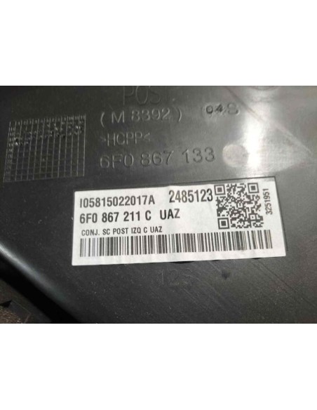 GUARNECIDO PUERTA TRASERA IZQUIERDA SEAT IBIZA (KJ1) - 163885
