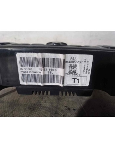 MANDO CALEFACCION / AIRE ACONDICIONADO PEUGEOT...