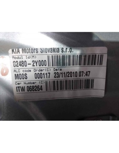ELEVALUNAS DELANTERO DERECHO HYUNDAI IX35...