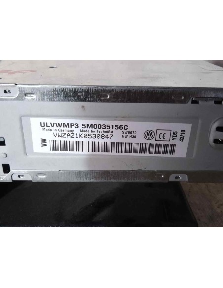 SISTEMA AUDIO / RADIO CD VOLKSWAGEN POLO V (6R1) - 204174