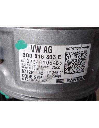 COMPRESOR AIRE ACONDICIONADO SKODA FABIA (PJ3)...