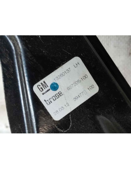 ELEVALUNAS DELANTERO IZQUIERDO OPEL ZAFIRA C TOURER - 143536