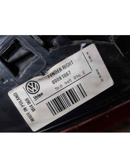 PILOTO TRASERO DERECHO VOLKSWAGEN GOLF VI (5K1)(10 2008) - 205892