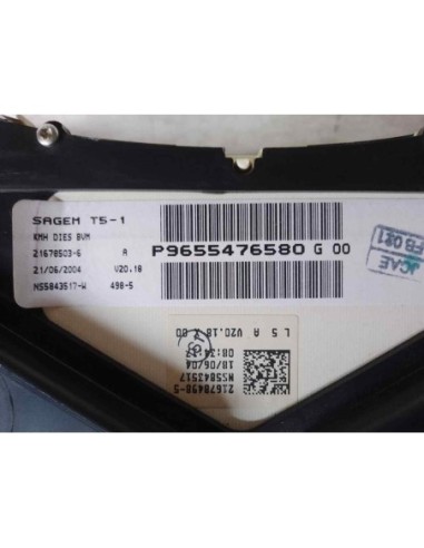 CUADRO INSTRUMENTOS PEUGEOT 307 (S1)(04 2001) -...