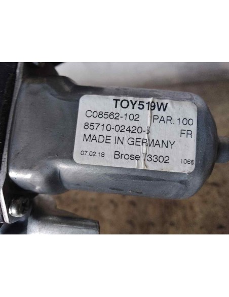 ELEVALUNAS DELANTERO DERECHO TOYOTA AURIS (E18) - 194902