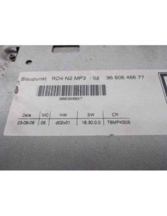 SISTEMA AUDIO / RADIO CD CITROEN C8 - 203254 2