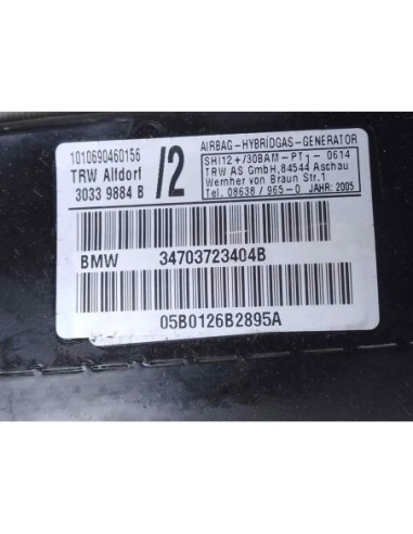 AIRBAG LATERAL DERECHO BMW SERIE 3 COUPE (E46)...