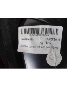 PILOTO TRASERO IZQUIERDO INTERIOR CITROEN C3 - 242224 2