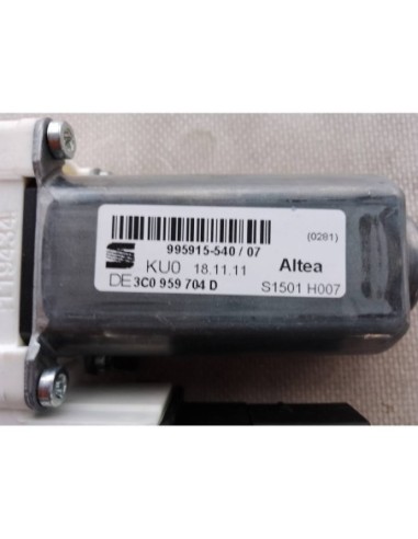 MOTOR ELEVALUNAS TRASERO DERECHO SEAT ALTEA XL...