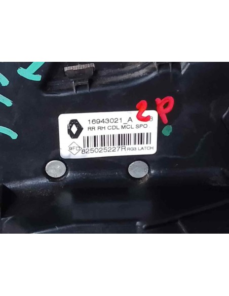 CERRADURA PUERTA TRASERA DERECHA RENAULT MEGANE IV SPORT TOURER - 184775