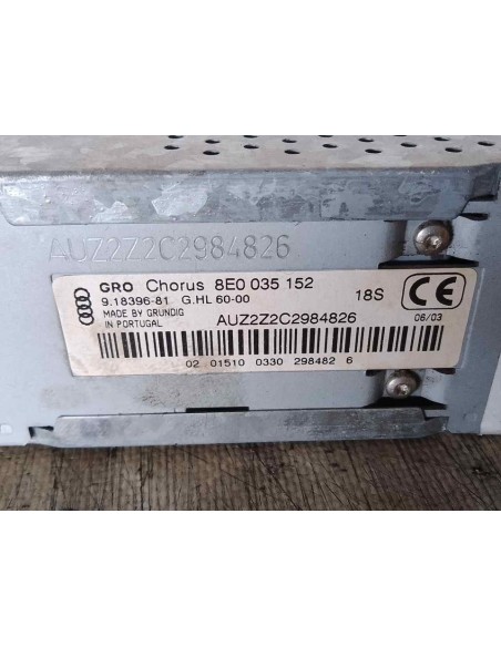 SISTEMA AUDIO / RADIO CD AUDI A4 BERLINA (8E) - 100099