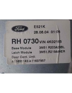 ELEVALUNAS DELANTERO DERECHO FORD FOCUS C-MAX (CAP)(2003)... 2