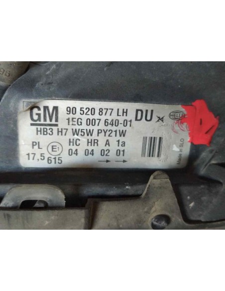 FARO IZQUIERDO OPEL ASTRA G BERLINA - 98318
