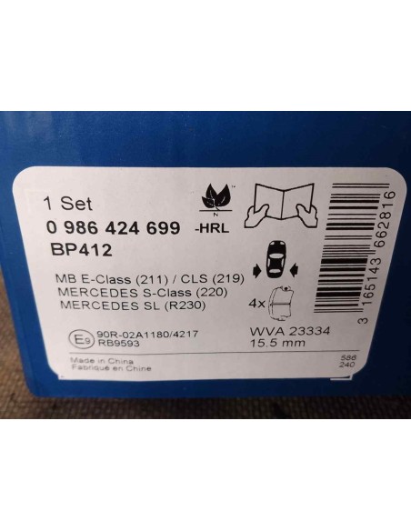 PASTILLAS DE FRENO MERCEDES-BENZ CLS (BM 219) - 199917