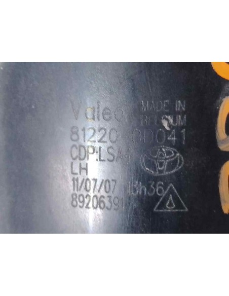 FARO ANTINIEBLA IZQUIERDO TOYOTA AURIS (E15) - 181941
