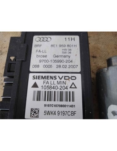 MOTOR ELEVALUNAS DELANTERO IZQUIERDO AUDI A4...
