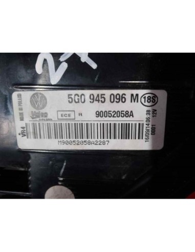 PILOTO TRASERO DERECHO VOLKSWAGEN GOLF VII...