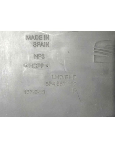 GUARNECIDO PUERTA DELANTERA DERECHA SEAT LEON (5F1) - 239736