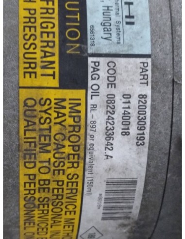 COMPRESOR AIRE ACONDICIONADO RENAULT SCENIC II...