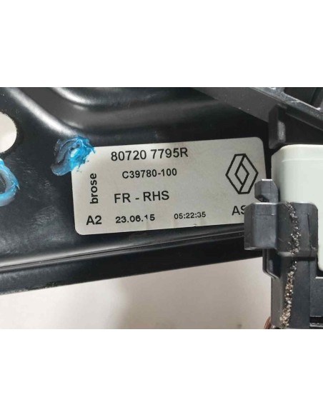 ELEVALUNAS DELANTERO DERECHO RENAULT KADJAR - 258861