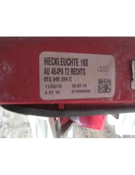 PILOTO TRASERO DERECHO INTERIOR AUDI A5 SPORTBACK (8T) - 223402