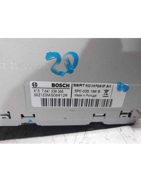 SISTEMA AUDIO / RADIO CD SEAT ALTEA XL (5P5) - 171106
