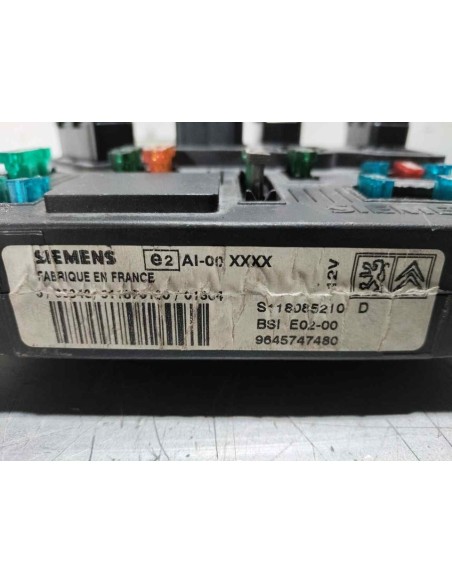 CAJA RELES / FUSIBLES PEUGEOT 206 CC CABRIO-COUPÉ - 265015