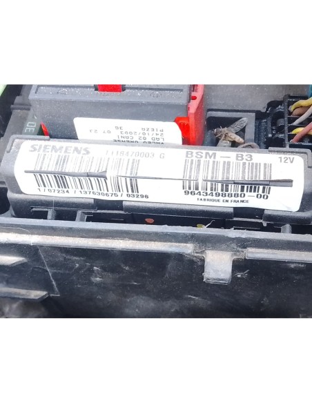 CAJA RELES / FUSIBLES CITROEN C3 PLURIEL - 266365