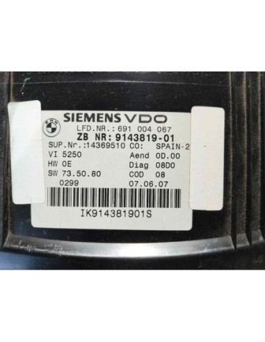 CUADRO INSTRUMENTOS BMW SERIE 3 COUPE (E92) -...