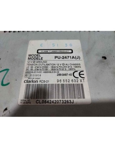 SISTEMA AUDIO / RADIO CD CITROEN C2 - 226358