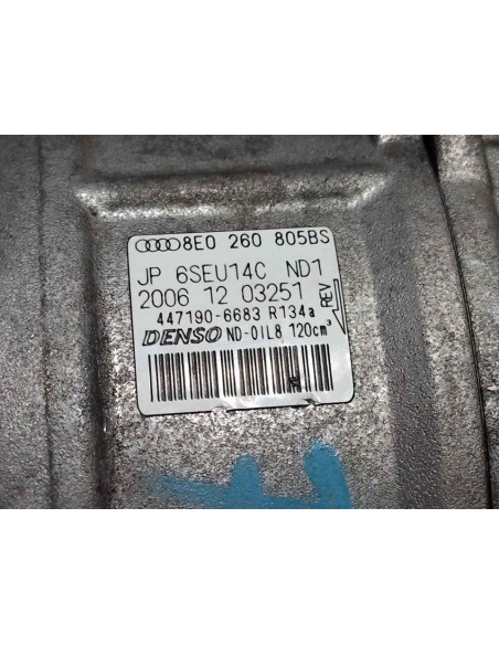 COMPRESOR AIRE ACONDICIONADO AUDI A4 BERLINA (8E) - 210688