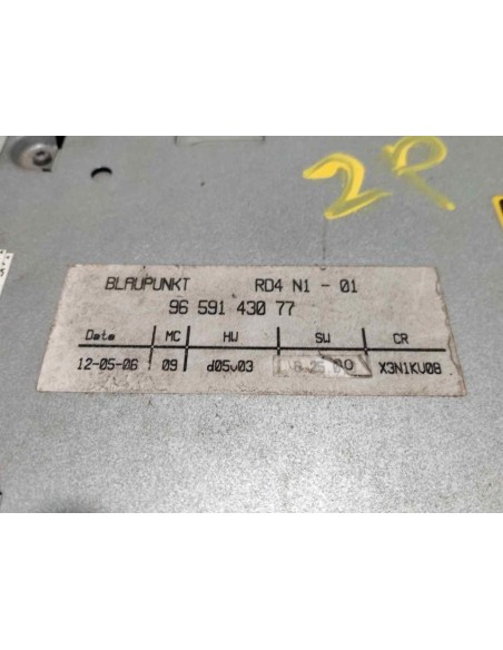 SISTEMA AUDIO / RADIO CD CITROEN C5 BERLINA - 274894