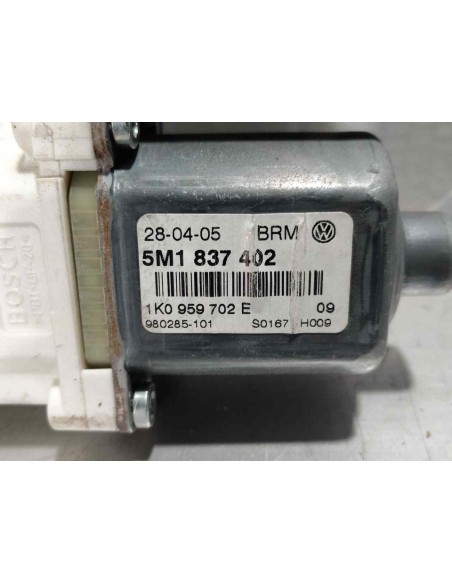 MOTOR ELEVALUNAS DELANTERO DERECHO VOLKSWAGEN GOLF PLUS V (5M1) - 278633