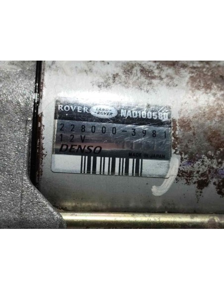 MOTOR ARRANQUE LAND ROVER FREELANDER (LN)(01 1998) - 232604